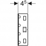 Траверса Geberit GIS 461.746.00.1 для вбудованого в стіну змішувача зовнішнього вертикального монтажу, з двома з'єднувальними елементами для підведення води