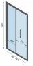Душевая кабина Rea Fold KPL-09906 100x100 см