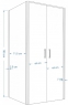 Душевая кабина Rea Quest REA-K8011 80х100 см