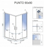 Душевая кабина Rea Punto REA-K48011 90x90 см с поддоном