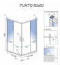 Душевая кабина Rea Punto REA-K4800 80x80 см