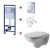 Комплект 4 в 1 унитаз подвесной с инсталяционной системой 45350900A1+ 38721001