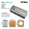 Кухонная мойка Kraus Kore KWT311-25