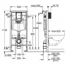 Система инсталляции Grohe Rapid SL 38536001 для подвесного унитаза