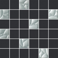 Мозаїка різана Ceramika Paradyz Esten Silver /Grafit (4,8x4,8) 29,8x29,8 код 6556 