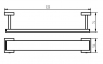 Полотенцедержатель Haceka Edge 403306 (1144826)