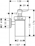 Дозатор жидкого мыла Hansgrohe Logis Classic 41614000