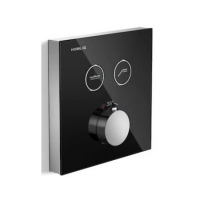 Змішувач вбудовуваний Nobili WE00202/EBCR хром, скло чорне 