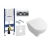 Комплект 5 в 1 унитаз подвесной Villeroy&Boch O.novo DirectFlush 5688HR01 с комплектом Geberit Duofix 4в1 458.121.21.1