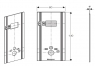Панель Geberit GIS 461.058.00.1 для підвісного унітаза, для змивних бачків прихованого монтажу Sigma