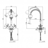 Смеситель для кухни Lidz CRM 75 21 271F-4 с рефлекторным изливом