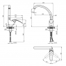 Смеситель для кухонной мойки Lidz CRM Mars 81 007F-3