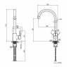 Смеситель для кухонной мойки Lidz COL 12 32 015F-8