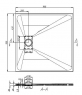Піддон душовий Asignatura Tinto 49837002 90х90 см