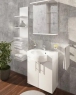 Дзеркальна шафа Fancy Marble MC-8-1 з діодним підсвічуванням, біла