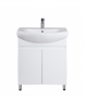 Тумба підлогова Мойдодир Focus-70 з умивальником Runa 70 білий глянсовий