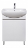 Тумба підлогова Мойдодир Focus-60 з умивальником Runa 60 білий глянсовий