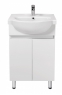 Тумба підлогова Мойдодир Focus-55 з умивальником Freja-55 білий глянсовий