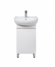 Тумба підлогова Мойдодир Focus-50 з умивальником Solo-50 білий глянсовий