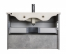 Тумба підвісна Мойдодир Oslo-80-A Loft бетон з умивальником Su-80 бетон з білим матом