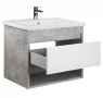 Тумба підлогова Мойдодир Oslo-70-A Loft бетон з умивальником Ideal 70 бетон з білим матом