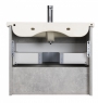Тумба підлогова Мойдодир Oslo-70-A Loft бетон з умивальником Ideal 70 бетон з білим матом