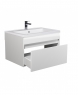 Тумба підвісна Мойдодир Prime-70-A з умивальником Como 70 білий