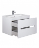 Тумба підвісна Мойдодир Octavio 60-A з умивальником Cosmopolitan 60 білий