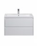 Тумба підвісна Мойдодир MARKO-80-A з умивальником Cosmo 80 білий