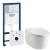 Інсталяція Grohe Rapid SL 38929000 клавіша Arena Cosmopolitan + Унітаз підвісний DEVIT 3220147 Project 2.0 з кришкою soft-close Clean Pro
