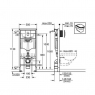 Інсталяція Grohe Rapid SL 38929000 клавіша Arena Cosmopolitan + Унітаз підвісний Villeroy&Boch 5656HR01 AVENTO з кришкою QuickRelease/SoftClosing