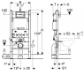 Інсталяція Geberit Duofix 458.126.00.1 + Унітаз підвісний Primera 3220147 Project 2.0 з кришкою softclose Clean Pro 