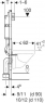 Інсталяція Geberit DuofixBasic 458.103.00.1 + Унітаз підвісний Primera 8320026 RING безобідковий