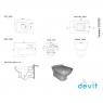 Інсталяція Geberit 458.103.00.1 DuofixBasic + Підвісний унітаз DEVIT Comfort COMFORT NEW 3120123 з сидінням softclose тонким Comfort