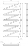 Сушка для рушників водяний Genesis Aqua ZigZag 1200х530 мм