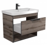 Тумба підвісна Мойдодир Denver 80-A з умивальником Vivace 80 Дуб Евок