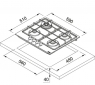 Варильна поверхня газова Franke FHSM 604 3G DC XS C