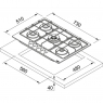 Варильна поверхня газова Franke FHSM 755 4G DC XS C