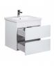 Тумба підвісна Мойдодир SORRENTO-60-A білий глянсовий з умивальником Creavit ID-60