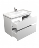 Тумба підвісна Мойдодир PALERMO-90-U білий глянсовий з умивальником Creavit ID-90