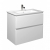 Тумба підвісна Мойдодир PALERMO-80-U білий глянсовий з умивальником Creavit SU-80