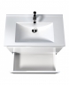 Тумба підвісна Мойдодир PALERMO-80-U білий глянсовий з умивальником Creavit SU-80
