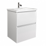 Тумба підвісна Мойдодир PALERMO-60-U білий глянсовий з умивальником Creavit ID-60