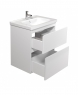 Тумба підвісна Мойдодир PALERMO-60-U білий глянсовий з умивальником Creavit ID-60