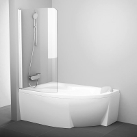 Штора для ванн Ravak Rosa CVSK1 L 100х150 см білий/Transparent