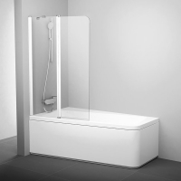 Штора для ванн Ravak 10CVS2-100 L білий/Transparent