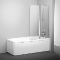 Штора для ванн Ravak 10CVS2-100 R полірований алюміній/Transparent