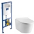 Інсталяція Villeroy&Boch 92246100 VICONNECT + Унітаз підвісний Devit 3220147 Project 2.0 з кришкою soft-close Clean Pro
