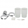 Стакан двойной Lidz (CRG) 114.04.02 с держателем зубных щеток