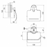 Держатель туалетной бумаги Lidz (CRM) 114.03.01